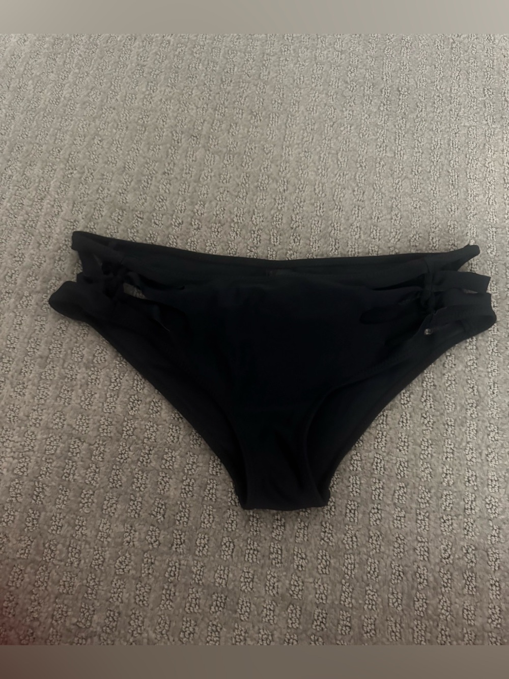 Nasty Gal Black Strappy Bikini Bottoms